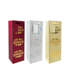 Shimmer Foil Bottle Bag Assorted