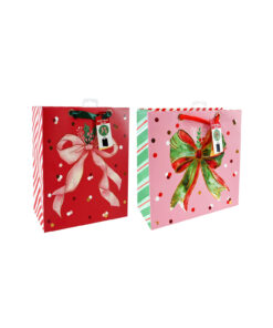Large Foil Bow Seal Sticker Giftbag Assorted