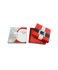 Santa Glitter Gift Card Box Square Assorted