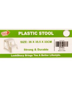 White PP Stool 36x35.5x33cm - Image 3