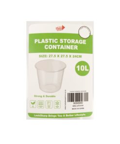 Clear PP Storage Container 10L 27.5x27.5x24cm - Image 3