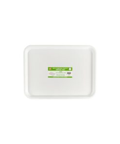 White PP Serving Tray 41.2x30.4x1.7cm