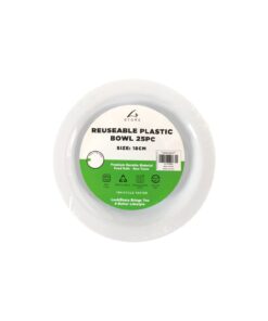 White PP Bowl 18cm 25pc