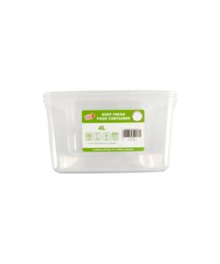 Clear PP Square Food Container 4L