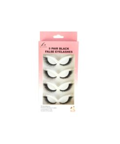 Thick Black False Eyelashes 5 Pairs