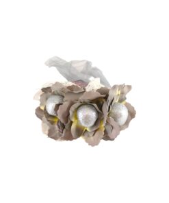 Alternative view of Grey Halloween Skull Headband With Veil