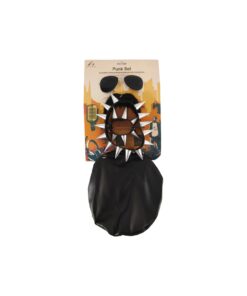 Punk Set With Glasses, Spiked Hat And Black Cap