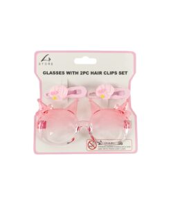 Bear Glasses With 2pc Shell Hair Clips Set Assorted - Image 5