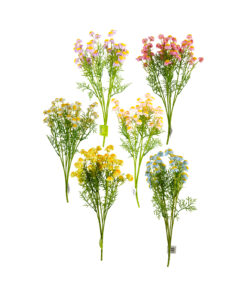 Multi color Artificial Chrysanthemum 16 Heads 47cm Assorted