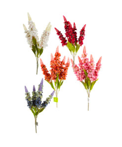 Multi color Artificial Hyacinth 5 Heads 55cm Assorted