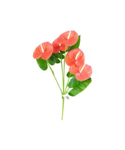 Alternative view of multi color Artificial Anthurium 5 Heads 61cm