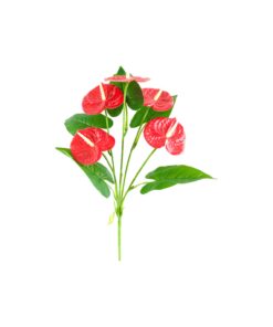 multi color Artificial Anthurium 5 Heads 61cm - Image 3