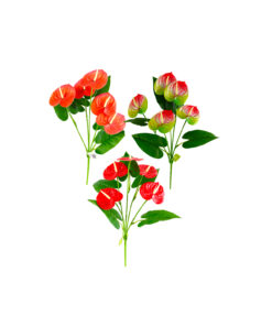 multi color Artificial Anthurium 5 Heads 61cm
