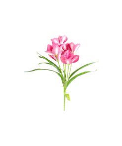 Alternative view of multi color Artificial Magnolia 7 Heads 50cm Assorted
