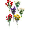 multi color Artificial Carnation 7 Heads 44.5cm Assorted