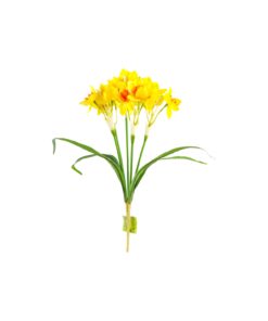 Alternative view of multi color Artificial Narcissus 5 Heads 46cm Assorted