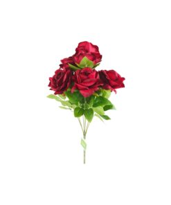multi color Artificial Rose 9 Heads 48cm Assorted - Image 2