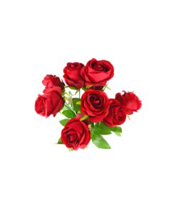 Alternative view of Red Rose Bunch 9 Heads 44cm