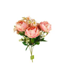 multi color Artificial Peony 9 Heads 47cm Assorted - Image 3
