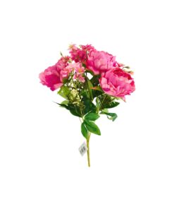 multi color Artificial Peony 9 Heads 47cm Assorted - Image 7