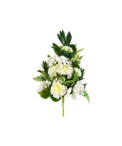 Alternative view of multi color Artificial Dahlia 12 Heads 49cm Assorted
