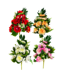 Multi color Artificial Dahlia 12 Heads 49cm Assorted