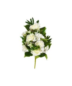 Alternative view of multi color Artificial Rose and Hydrangea 13 Heads 53cm Assorted