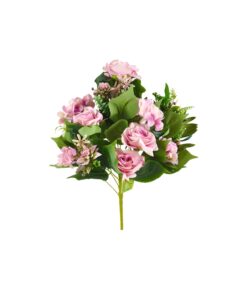 multi color Artificial Rose and Hydrangea 13 Heads 53cm Assorted - Image 3