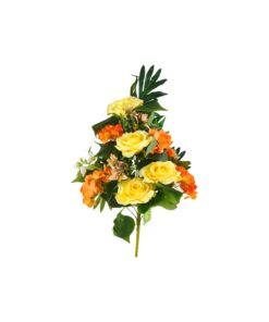 multi color Artificial Rose and Hydrangea 13 Heads 53cm Assorted - Image 4