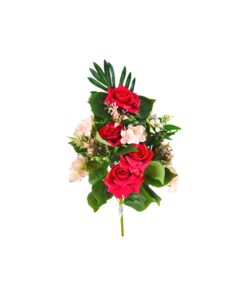 multi color Artificial Rose and Hydrangea 13 Heads 53cm Assorted - Image 5