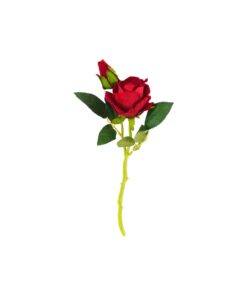 Red Artificial Rose Single Head 36cm