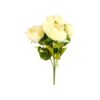 Cream Artificial Peony 5 Heads 44cm