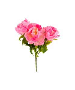 Pink Artificial Peony 5 Heads 44cm