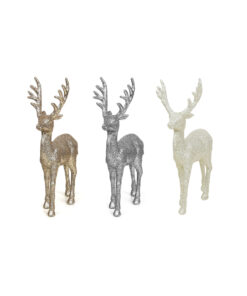 Glitter Reindeers Assorted 14x22cm
