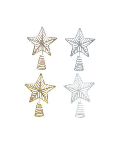 glitter star tree topper assorted