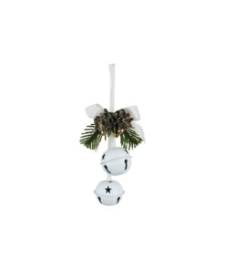 white bell christmas hanging decoration