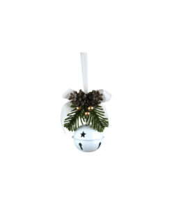 white bell hanging christmas decoration