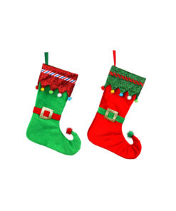 elf design hanging stockings