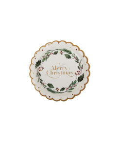 christmas paper plates design print