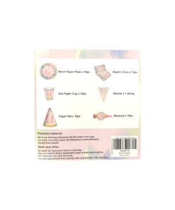 Alternative view of Pink Butterfly Party Tableware Set 53pc