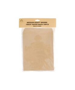 Brown Kraft Paper Treat Bag 16x20cm 20pc