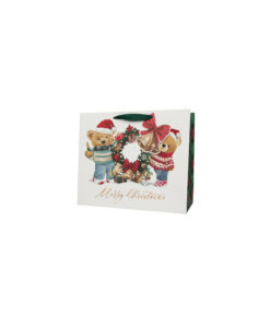 Christmas Bears Horizontal Gift Bag XL 42x12x30cm
