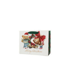 Christmas Bears Horizontal Gift Bag M 23x10x18cm