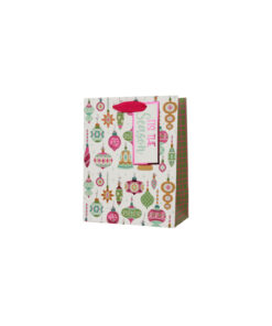 Retro Christmas Ornaments Gift Bag L 26x32x12cm